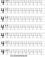 okul öncesi 5 sayısı çizgi çalışması